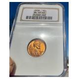 1939 1C MS 67 RD - LINCOLN WHEAT CENT PENNY