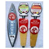 (3) NEW BELGIUM BREWING ADVERTISING TAP HANDLES