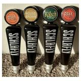 (4) SCHLAFLY BEER ADVERTISING TAP HANDLES