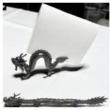 VINTAGE DRAGON LETTER WRITING DESK SET