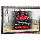 BUDWEISER SELECT BEER ADVERTISING SIGN BAR MIRROR