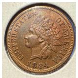 1884 INDIAN HEAD PENNY