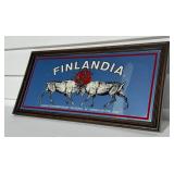 (2) VINTAGE VODKA BAR MIRROR ADVERTISING SIGNS