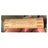 (2) UNSEARCHED PENNY ROLLS