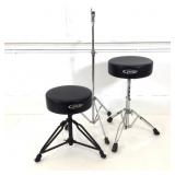 2 Drum Stools, 1 Stand 2 Drum Stools, 1 Stand