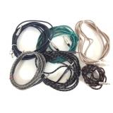 Lot of 6 1/4" Braided Instrument Cables Lot of 6 1/4" Braided Instrument Cables