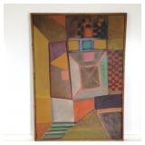 Modern Oil Painting on Canvas by R. Leepard #3 Modern Oil Painting on Canvas by R. Leepard #3
