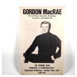 Gordon MacRae Signed Poster