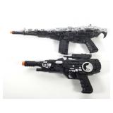 (2) Hard Plastic Battery Op Toy Blasters