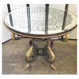 Foyer Table with Mirrored Top