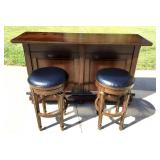 Home Bar with Stools