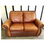 Leather Love Seat