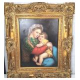 Framed Print, Madonna and Child