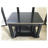 Black Lacquer End Table