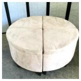 (4) Section Corner Storage Ottoman