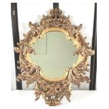 Ornate Carved Gold Wall Mirror