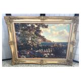 Textured Print, Flower Terrace, Mediterranean