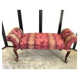 Upholstered Roll Arm Bench