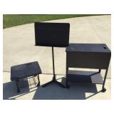 File Cabinet, Stand and Music Stand