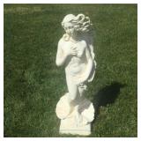 Woman in Shell Statue