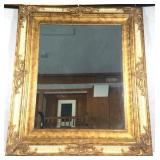 Beveled Wall Mirror in Gold Frame