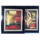 Pair of Framed Modern Prints