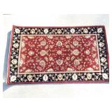 Red Oriental Throw Rug 37" x 61"
