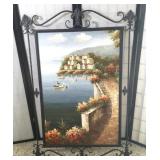 Textured Print in Metal Frame