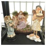 (3) Angel Figurines