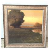 Framed Print, Impressionistic Waterscape