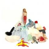 1958 Barbie & Large Lot of Clothing