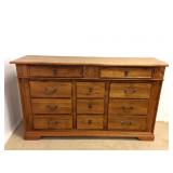 Lexington, Oak Triple Dresser with (11) Drawers