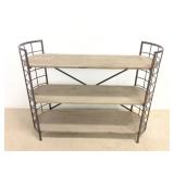 (3) Shelf Display Rack, Metal and Wood