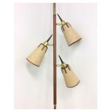 MCM Pole Lamp with (3) Cone Shades