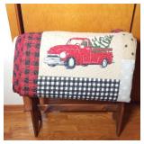 King Size Christmas Quilt, Quilt Stand