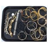 Tray Lot of Assorted Costume Bracelets #3