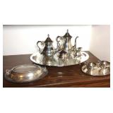 Silverplate Tea Set and Serving Pieces