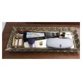 Jewelry Tray Fan, Perfume, Glasses