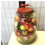 Bail Handle Pickle Jar with Lid