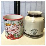 (2) Utensil Jars