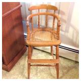 Oak Youth Chair with Caned Seat