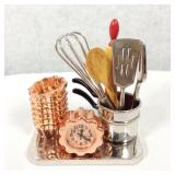 Sharp Miniature Kitchen Theme Clock