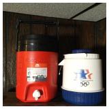 (2) Water Coolers, Igloo Sport, USA Olympics