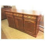 Golden Oak Buffet Server