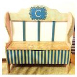 Decorated Storage Bench