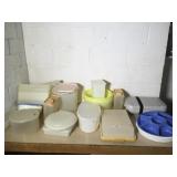 Lot of Tupperware Storage Containers