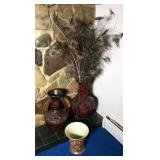3 pc Urns, Floor Vases