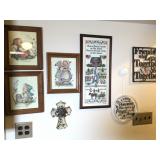 Wall Dï¿½cor Lot, Pictures, Plate Cross