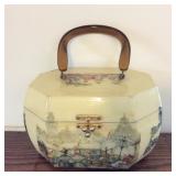 Wood Decoupage Purse