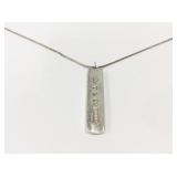 .925 Tiffany & Co. 1837 Bar Pendant